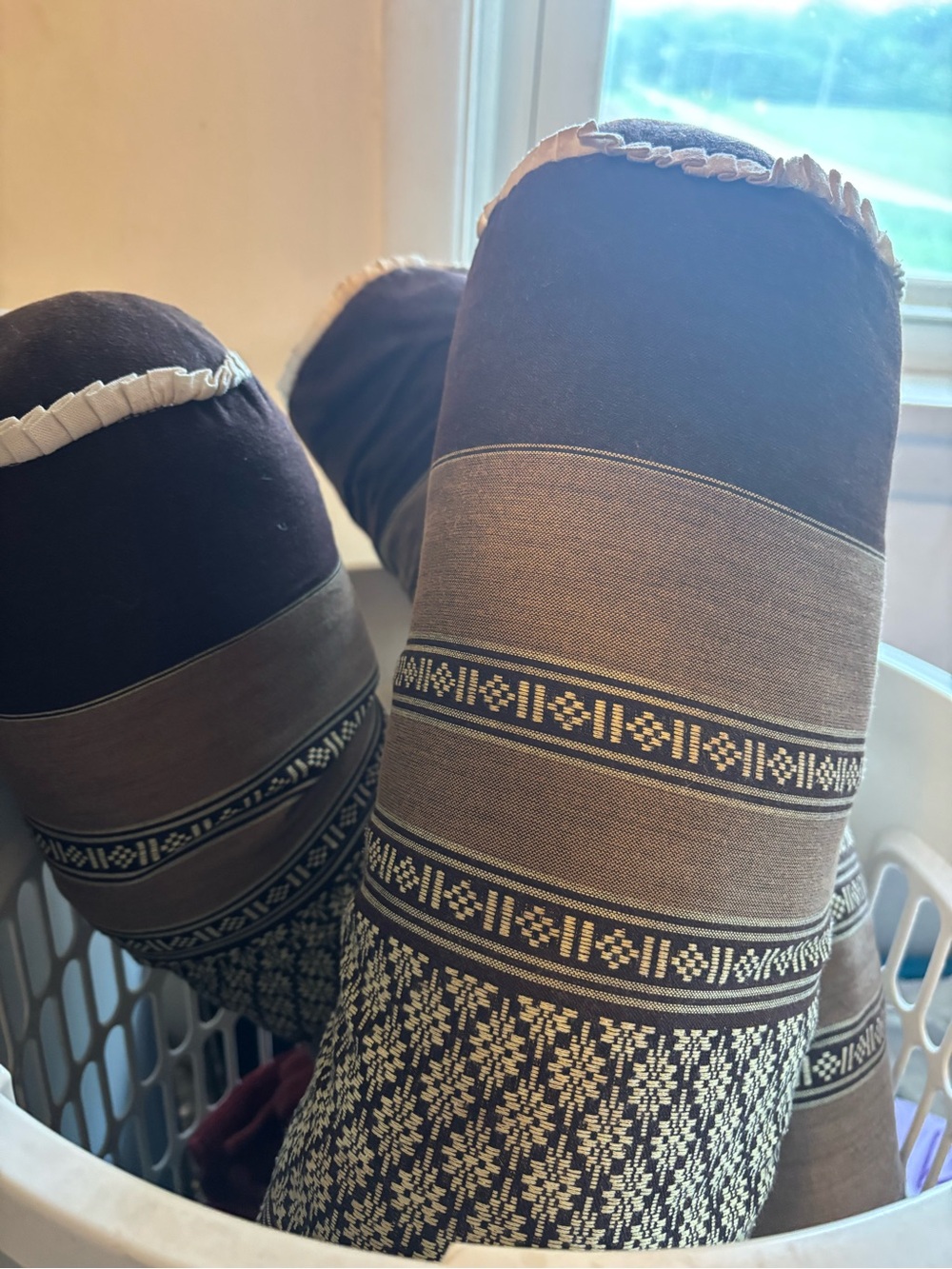 hai cushion roll 50cm as leg rest arm rest made of Thai kapok